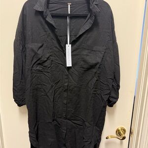 Young Fabulous & Broke Black Casual Button Down Shirt